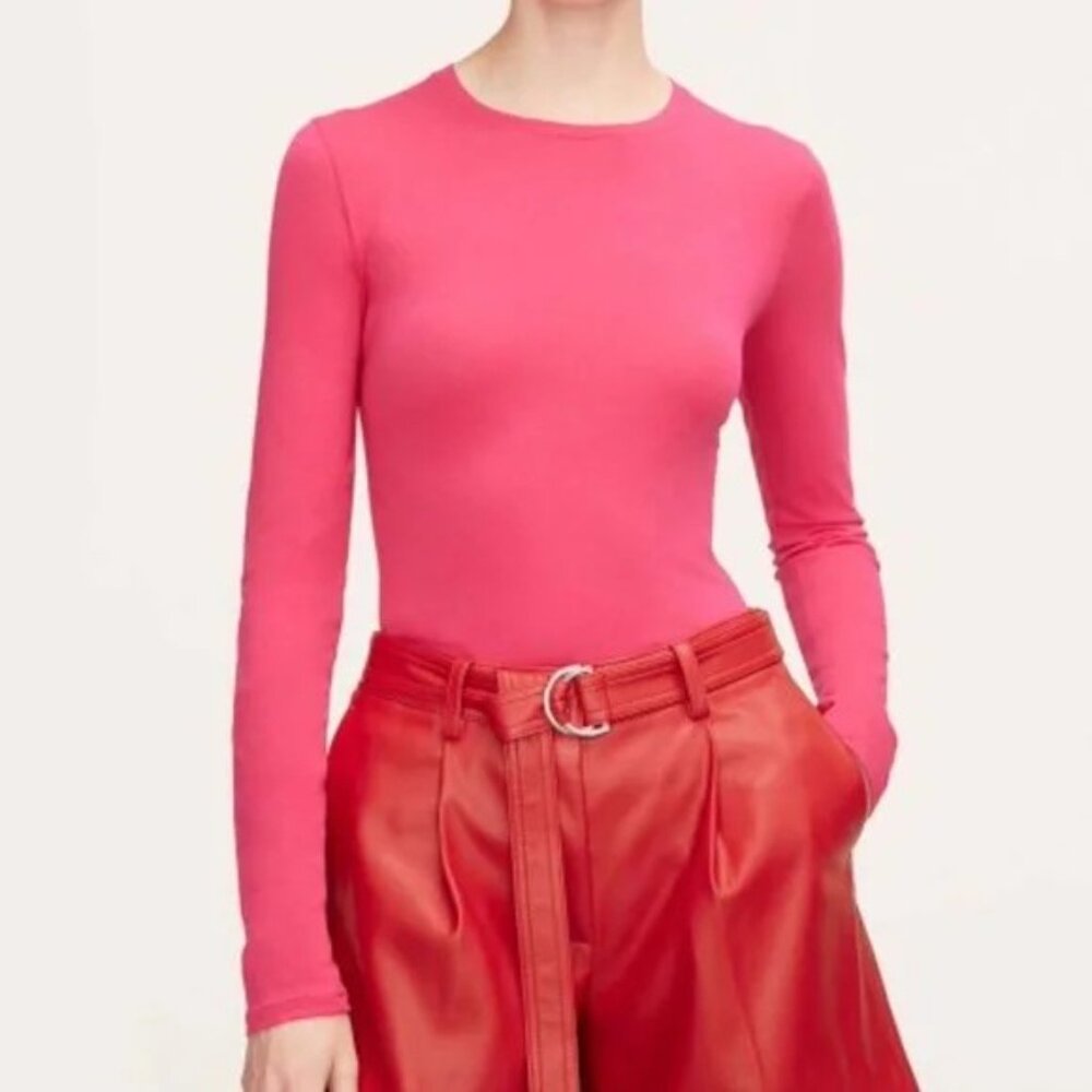 Rebecca Taylor Pink Essential Long Sleeve Tee. Size M. NWT!